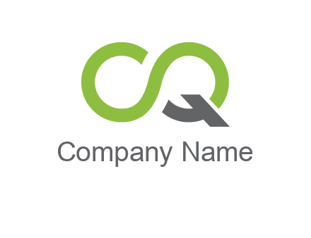 infinity sign with letter Q