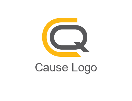 letter Q in letter C