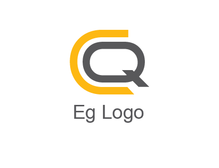 letter Q in letter C