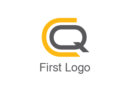 letter Q in letter C