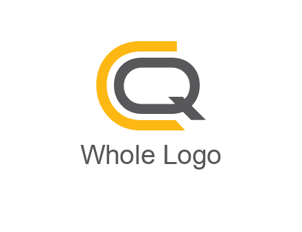 letter Q in letter C