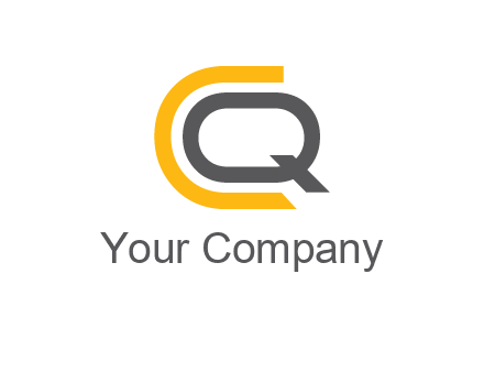 letter Q in letter C