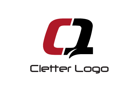 letter Q forming letter C