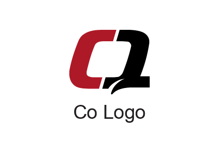 letter Q forming letter C