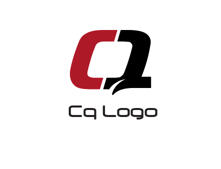 letter Q forming letter C