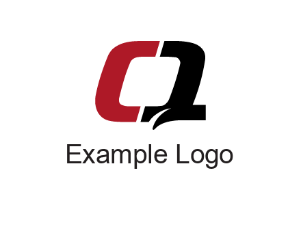 letter Q forming letter C