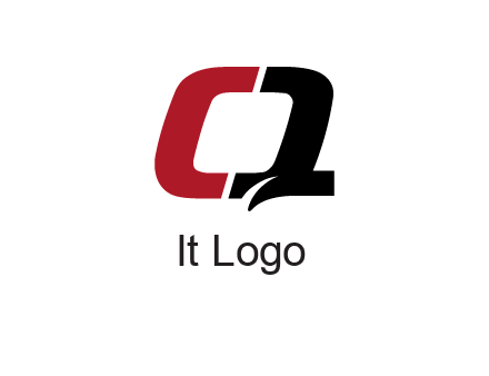 letter Q forming letter C
