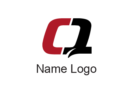 letter Q forming letter C