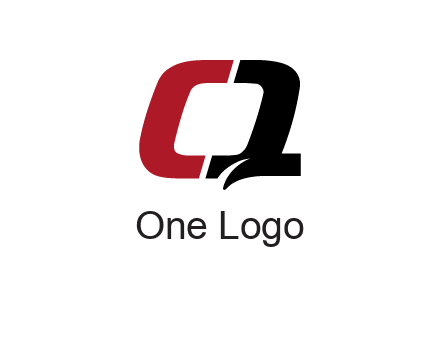 letter Q forming letter C
