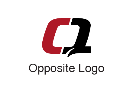 letter Q forming letter C