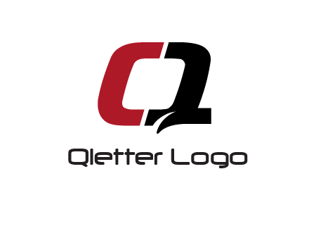 letter Q forming letter C