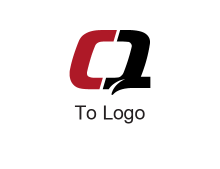 letter Q forming letter C