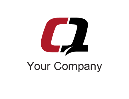 letter Q forming letter C