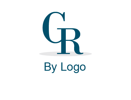 serif font letter C and letter R joined together