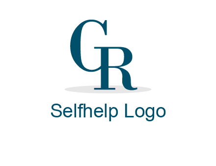 serif font letter C and letter R joined together