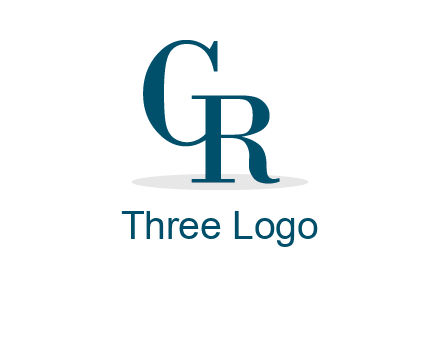 serif font letter C and letter R joined together