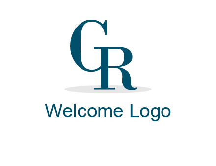 serif font letter C and letter R joined together