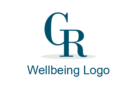 serif font letter C and letter R joined together