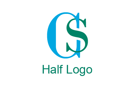 letter S overlapping letter C