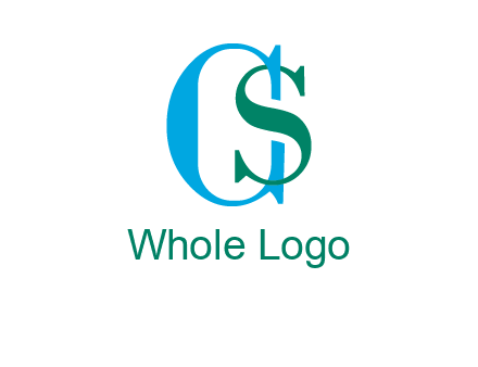 letter S overlapping letter C