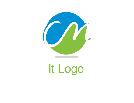 Letters CM are in circle logo