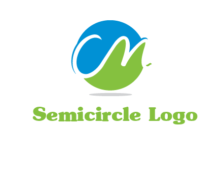 Letters CM are in circle logo
