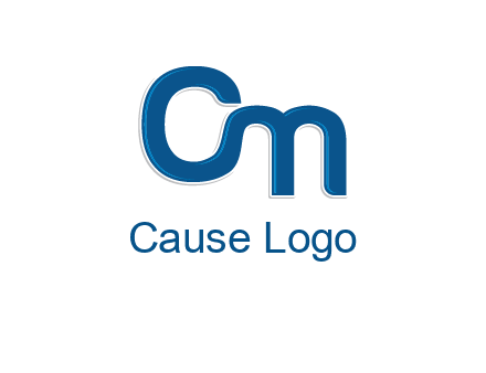 letter C joined to letter N