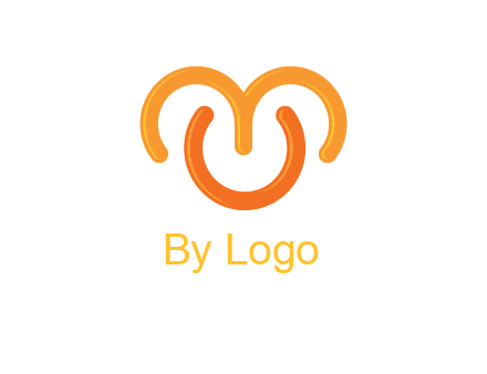 abstract shape forming letter C, letter M and letter U