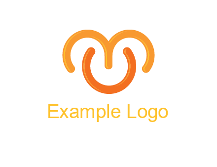 abstract shape forming letter C, letter M and letter U