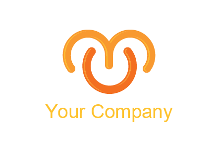 abstract shape forming letter C, letter M and letter U
