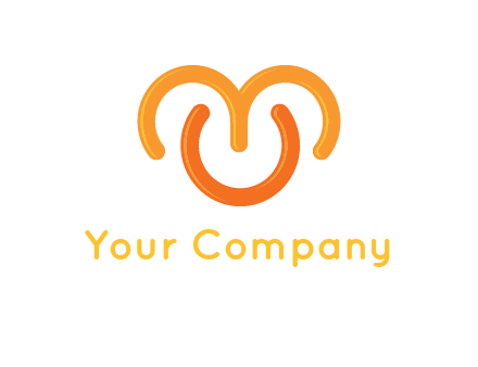 abstract shape forming letter C, letter M and letter U