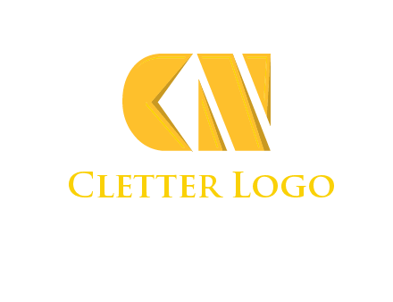 abstract letter C and letter N