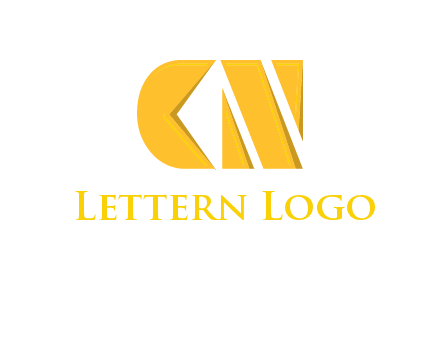 abstract letter C and letter N