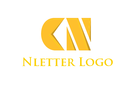 abstract letter C and letter N