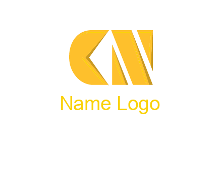 abstract letter C and letter N