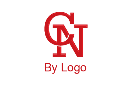 serif font letter C and letter N together
