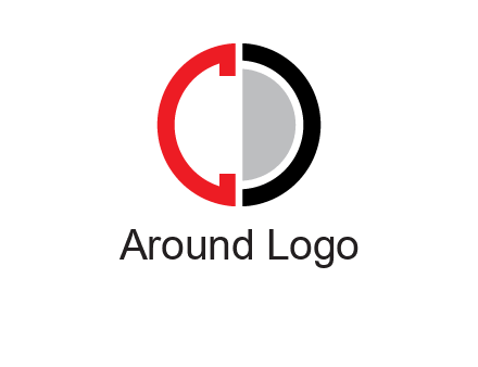 letter C and letter D forming circle