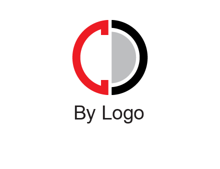 letter C and letter D forming circle