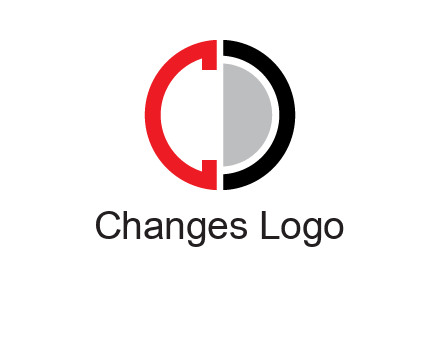 letter C and letter D forming circle