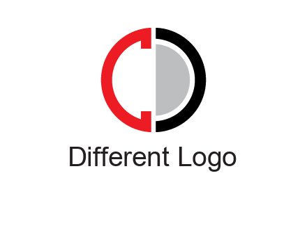letter C and letter D forming circle