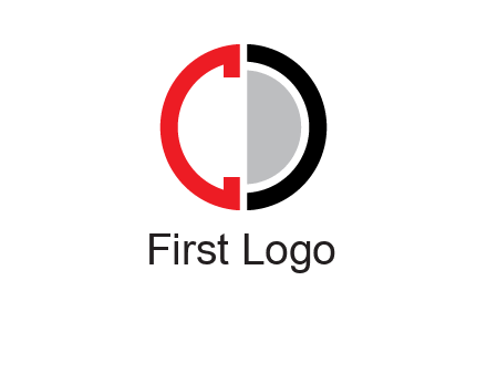 letter C and letter D forming circle