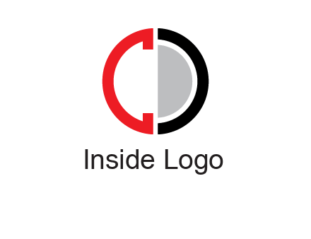 letter C and letter D forming circle