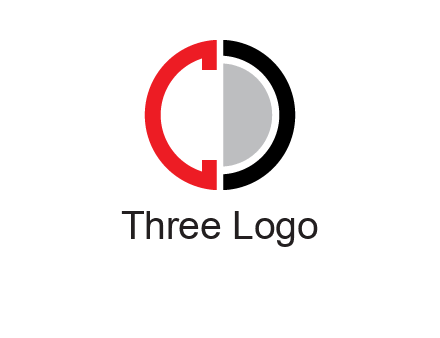 letter C and letter D forming circle