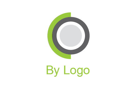 circles and semi circles forming letter C and letter O