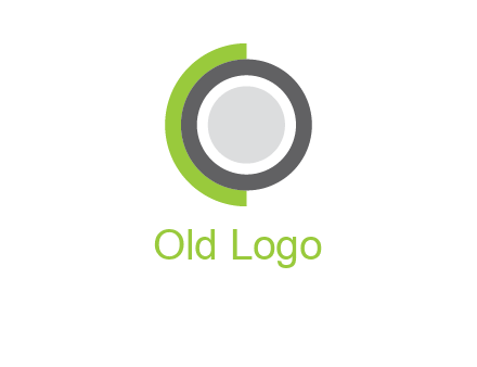 circles and semi circles forming letter C and letter O