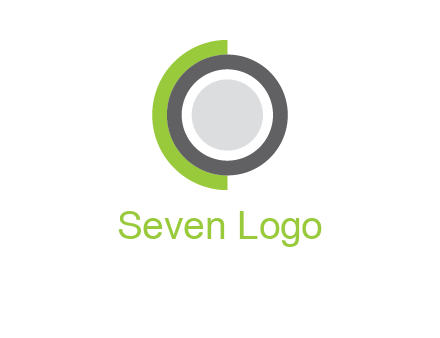 circles and semi circles forming letter C and letter O