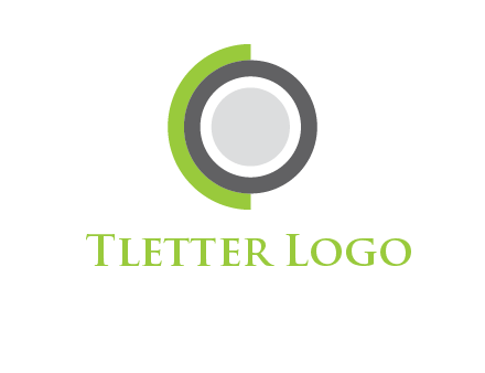circles and semi circles forming letter C and letter O