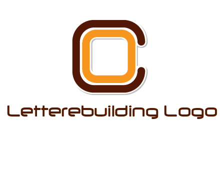 letter O in letter C