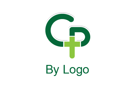 letter C and letter P forming first aid sign