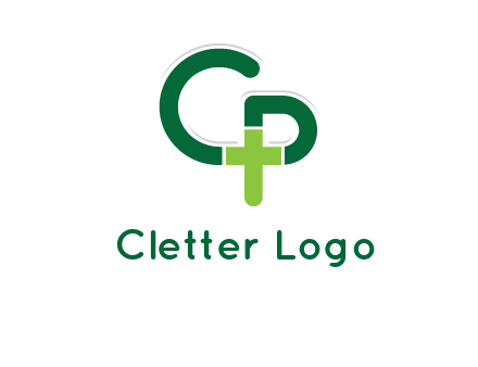 letter C and letter P forming first aid sign